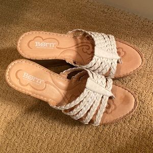 Born wedge sandals size 8
